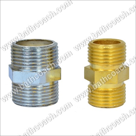 Round Brass Cp Hex Reducing Nipple