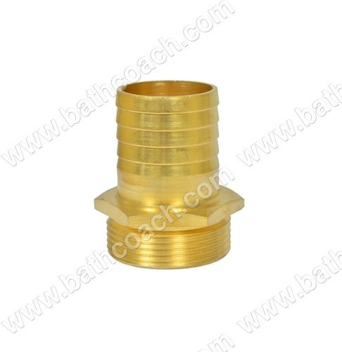 Round Brass Hose Nipple