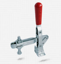 HOLD DOWN TOGGLE CLAMP - VERTICAL HANDLE - RIGHT ANGLE BASE