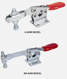 HOLD DOWN TOGGLE CLAMP - HORIZONTAL HANDLE - THUMB TYPE
