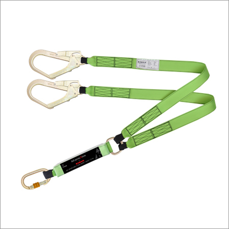 Energy Absorbing Forked Webbing Lanyard