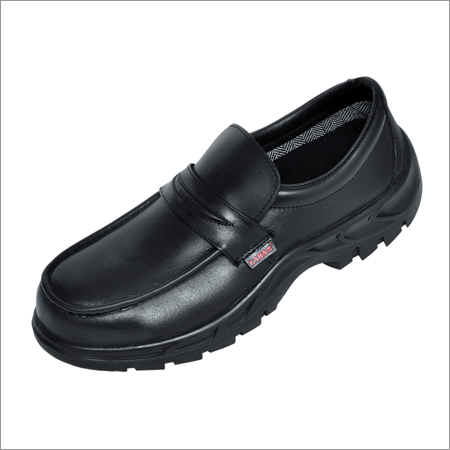 Black & Brown Pvc Safety Shoe