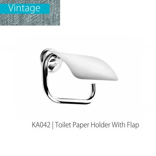 Brass Toilet Paper Holder With Flap