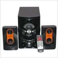 Home Theater System - Plastic Build, 2.1 Channels, Remote Control | Black Color, Hdd Player, Usb Port Included