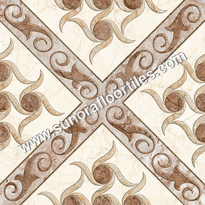 Digital Glossy Floor Tiles - Porcelain 400x400mm | Wear-Resistant, Gloss Finish, Scratch-Resistant, Anti-Skidding, Water-Repellent Designs