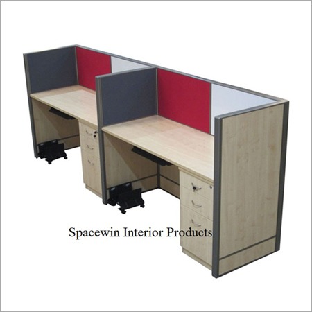 Office Workstation - Wood & Metal, 72"x48"x30", Beige | Modular Assembly, Spacious Workspace, Privacy Panels, Ergonomic Comfort, Organized Storage