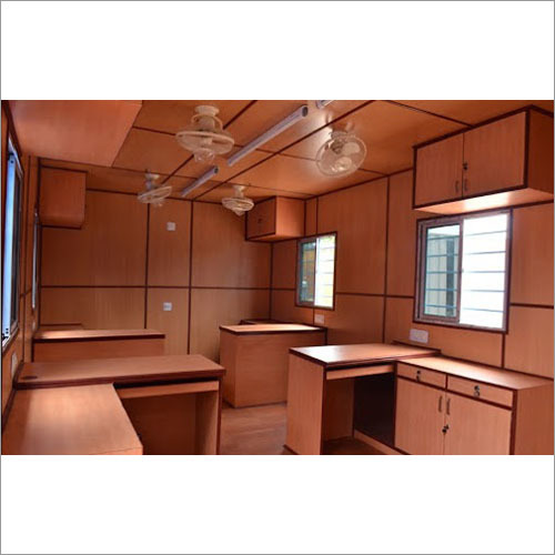 Portable Cabins - Steel and Wooden Build, 34mm Wall Panel Thickness | Modular Design, Easy to Relocate, Customizable for Offices or Guard Rooms
