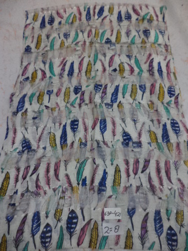 Mixcolor Silk-Cotton Printed Stoles
