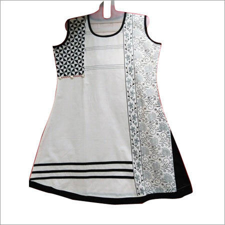 Printed Cotton Embroidery Kurtis