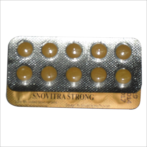 Snovitra Strong Tablets - Brown Vardenafil HCL Tablets, 10 Count | Erectile Dysfunction Treatment, Premature Ejaculation Solution, Long-Lasting Effects