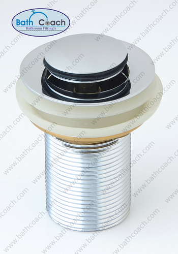 Brass CP Pop Up Half Cap Waste Coupling - Brass and Rubber, 1 1/4" Size , Corrosion Resistant, Robust Design, High Tensile Strength