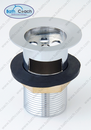 Brass Half Thread Waste Coupling - 1 1/4" Size, 3" Length | Chrome Plated, Anticorrosive Design, High Endurance