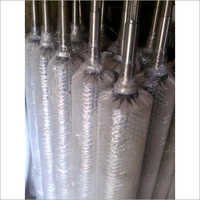 Machine Cleaning Brush - Stainless Steel Wire, 2-8 Millimeter Width | Ergonomic Long Handle, Cylindrical Shape, Durable For Industrial Cleaning Tasks