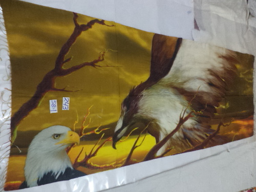 Mixcolor Silk Wool Digital Print Stole