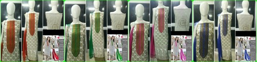 Ladies Suits - Cotton Top, Cotton Bottom, Chiffon Dupatta | Ready to Dispatch, Stylish Design