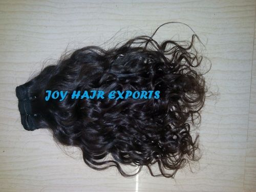 Brown Curly Weft