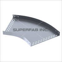 Perforated Cable Tray Horizontal Elbow 45 - Color: Colorless