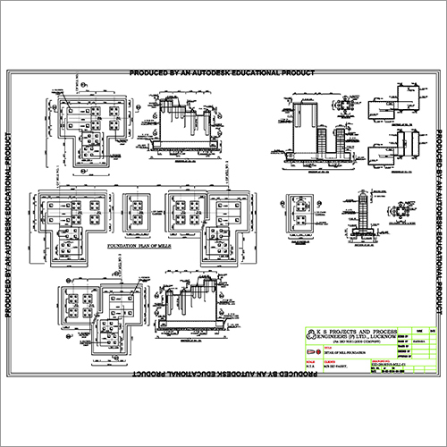 Foundation Drawing Of Mill