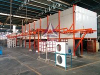 Conveyorised Powder Coating Plant - Ms & Al Material, 140m To 210m Length | Manual & Automatic Coating, Energy Efficient Designs, Optimum Powder Recovery, Turnkey Project Execution