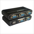 4 Port Video Splitter - Metal, 110x55x24mm, 550mhz Bandwidth | 1920x1440 Resolution, Usb Powered, 100m Transmission