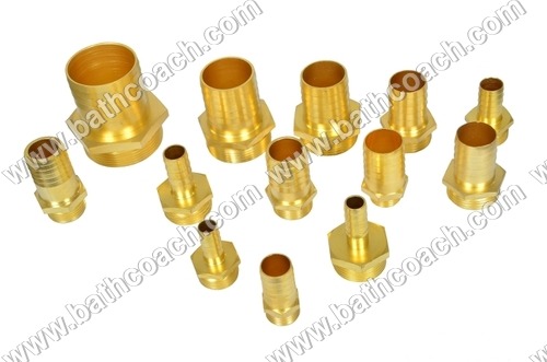 Brass Hose Barb - 1/2 x 1/2 to 2 x 2 inches | Corrosion Resistant, Durable, Accurate Dimension, Round Shape, Male Connection, Natural Finish
