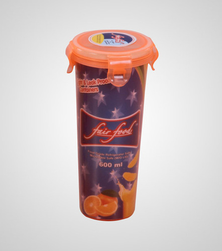 Air Tight & Leak Proof Glass 600 ML MULTI COLOUR