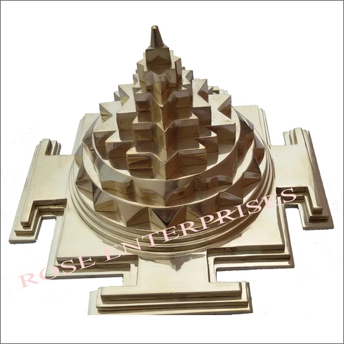 Brass 3D Meru Chakra Shree Yantra