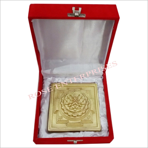 Velvet Brass Antique Vastu Meru Shree Yantra With Gifted Box