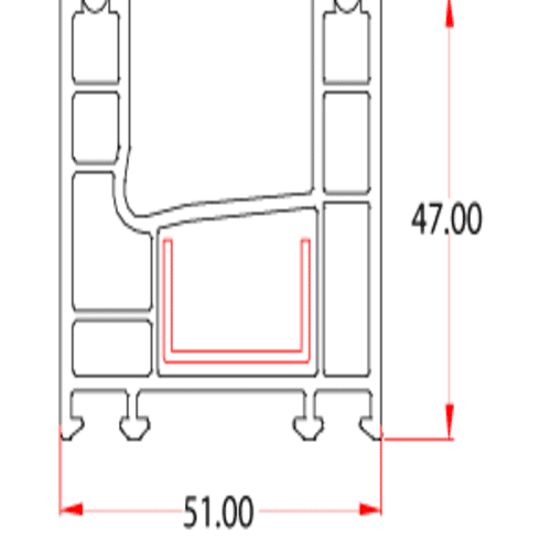 Silver Sliding Frame 2 Track