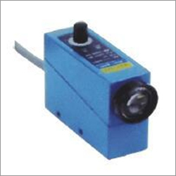 Color Code Sensor - Metal Shell 23x40x56mm Blue Coaxial Reflection 9-10mm Sensing Distance NPN/Analog Output High Sensitivity Quick Response Strong Interference Rejection