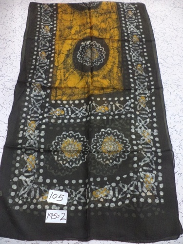 Mixcolor Pure Silk Batik Printed Stoles 