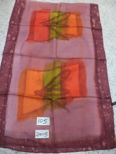 Mixcolor Pure Silk Hand Painted Stoles
