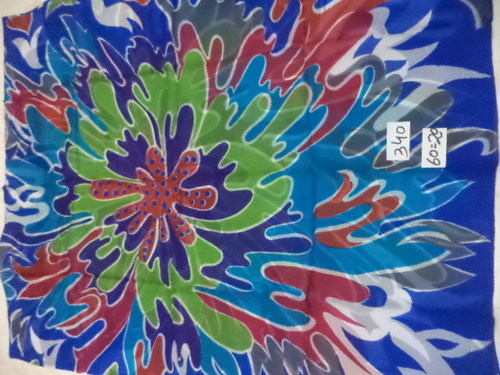 Mixcolor Pure Silk Star Burst  Printed Stoles  