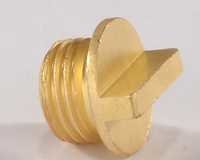 Brass Round Plug - Brass, 6-32mm, Gold, Npt Thread | High Strength, Lightweight, Durable, Easy Install, No Maintenance