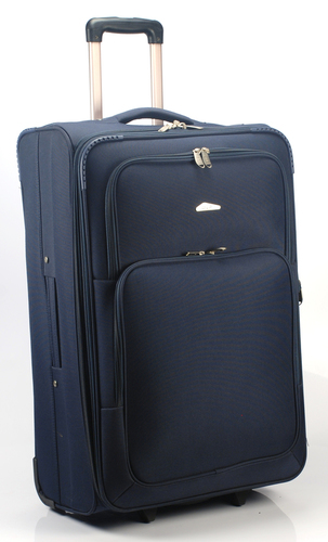 Travelling Bag - Polyester 75x50x30cm, 60L Capacity | Multiple Zippered Compartments, 4 Spinner Wheels, Extendable Handle, Lightweight Design