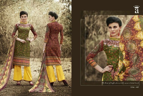 Ayka ramp-4 cotton printed suit