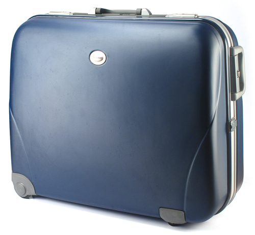 Travelling Bag - Hard Shell Plastic, 22x14x9 inches | Durable, Spacious, Lightweight, 4 Spinner Wheels, Extendable Handle