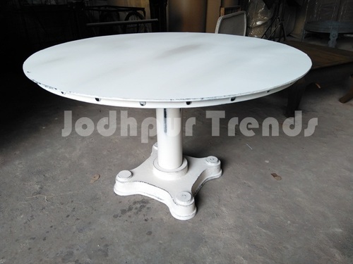 Polished Industrial Dining Table