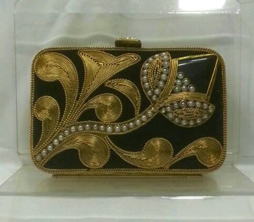 Indian kundan metal purse