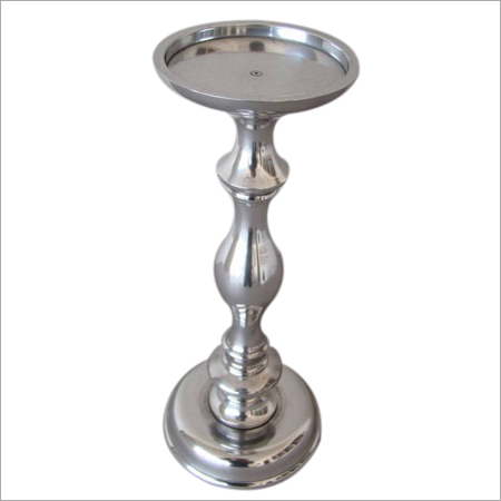 White Metal Candle Stand