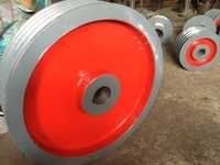 Grey And Red Solid Pulley