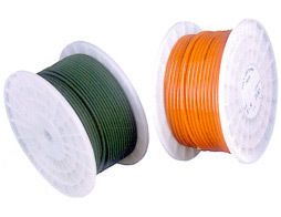 Grey And Orange Round Pu Belt