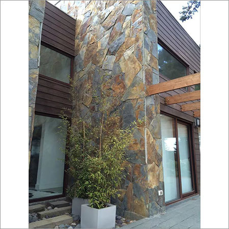 Green Rustic Slate Flagstone Pattern