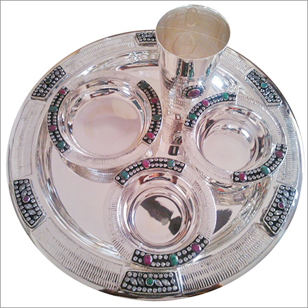 Buffing Decorative Silver Dinner Set
