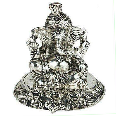 Silver Ganesh Ji Statue