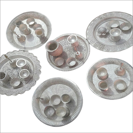 Silver Pooja Thali Set