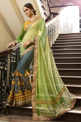 Stylish Half & Half Saree