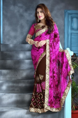 Stylish Half & Half Saree