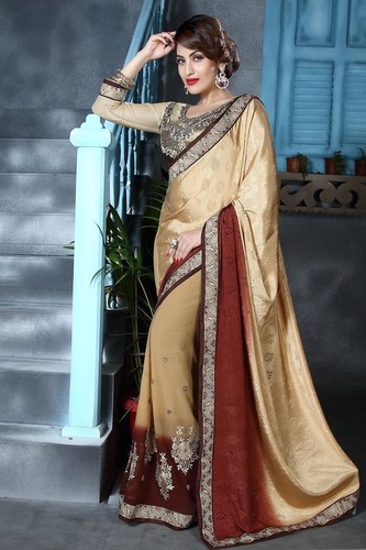 Stylish Half & Half Saree