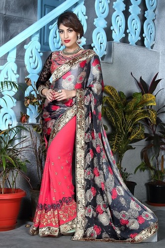 Stylish Half & Half Saree